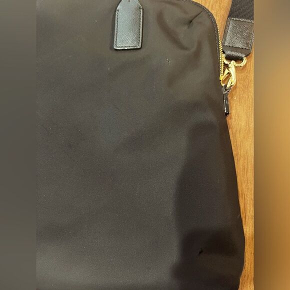 Kate Spade Wilson Rd Daveney Black Nylon Laptop Tote Bag Work Travel Purse - Picture 7 of 9
